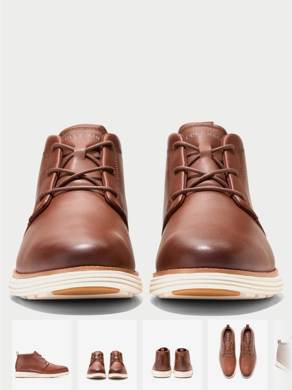 Cole Haan Men’s Brown Leather Chukka Sneakers - Size 13 (New Without Tags)